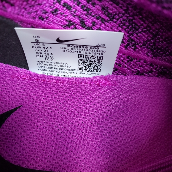 Sold NIKE 🔥 EPIC REACT FLYKNIT2 Vivid Purple - Picture 7 of 11
